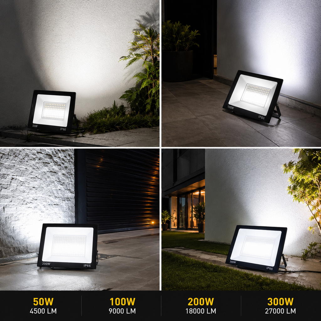Projecteurs LED Extérieurs IP66 – 50W | 100W | 200W | 300W