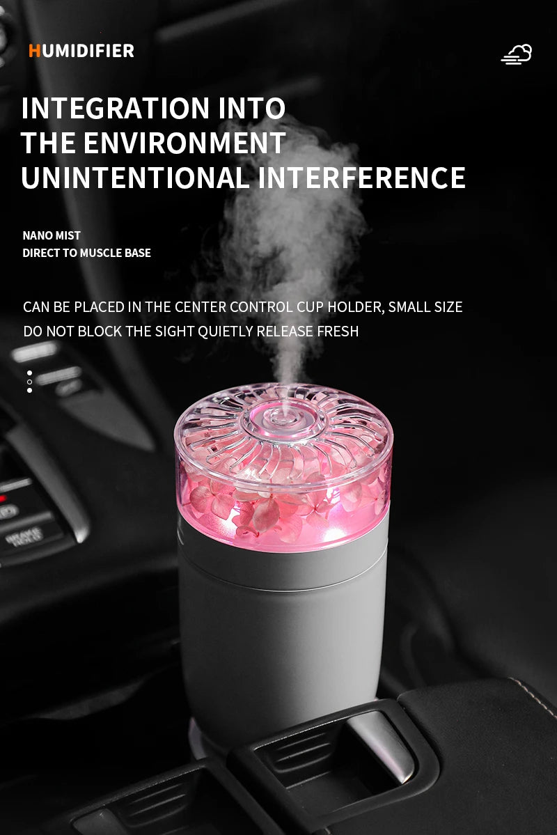 Mini Humidificateur Floral – Douceur & Éclat + HUILE OFFERTE