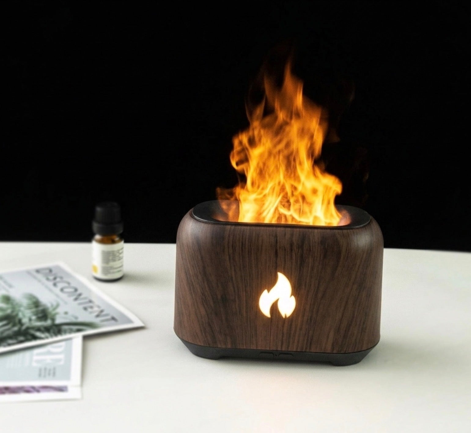 Diffuseur d'Huiles Essentielles "Flamme Mystique" – Effet Feu Réaliste & HUILE OFFERTE