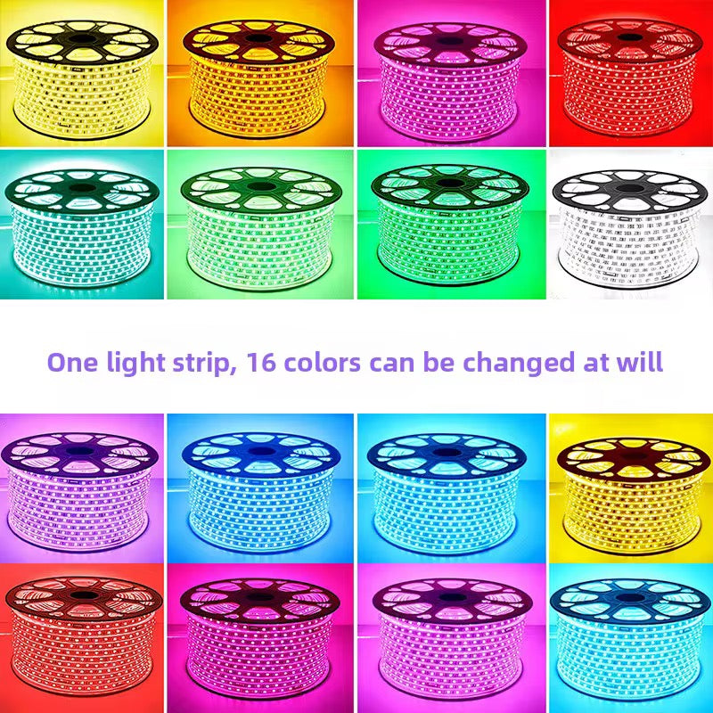 Bobine 100M LED RGB 5050 - Haute Intensité & Étanche (10mm) + Commande GRATUITE