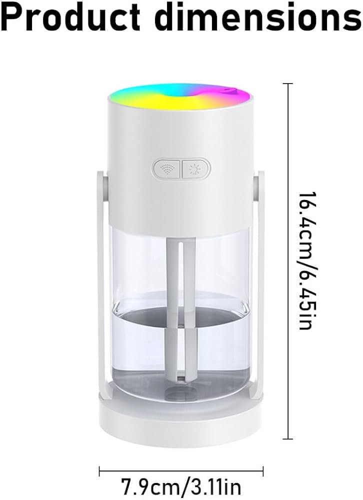 Humidificateur & Veilleuse 2-en-1 : Le Bien-être au Quotidien + HUILE OFFERT