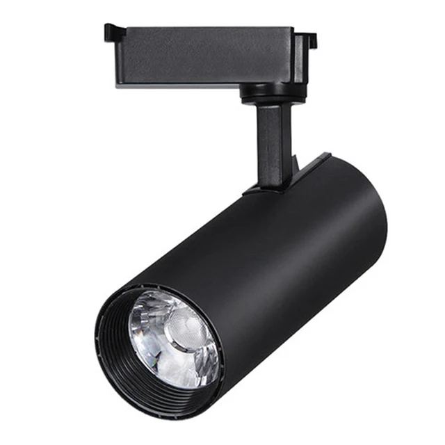 Projecteur sur rail LED Noir 30W