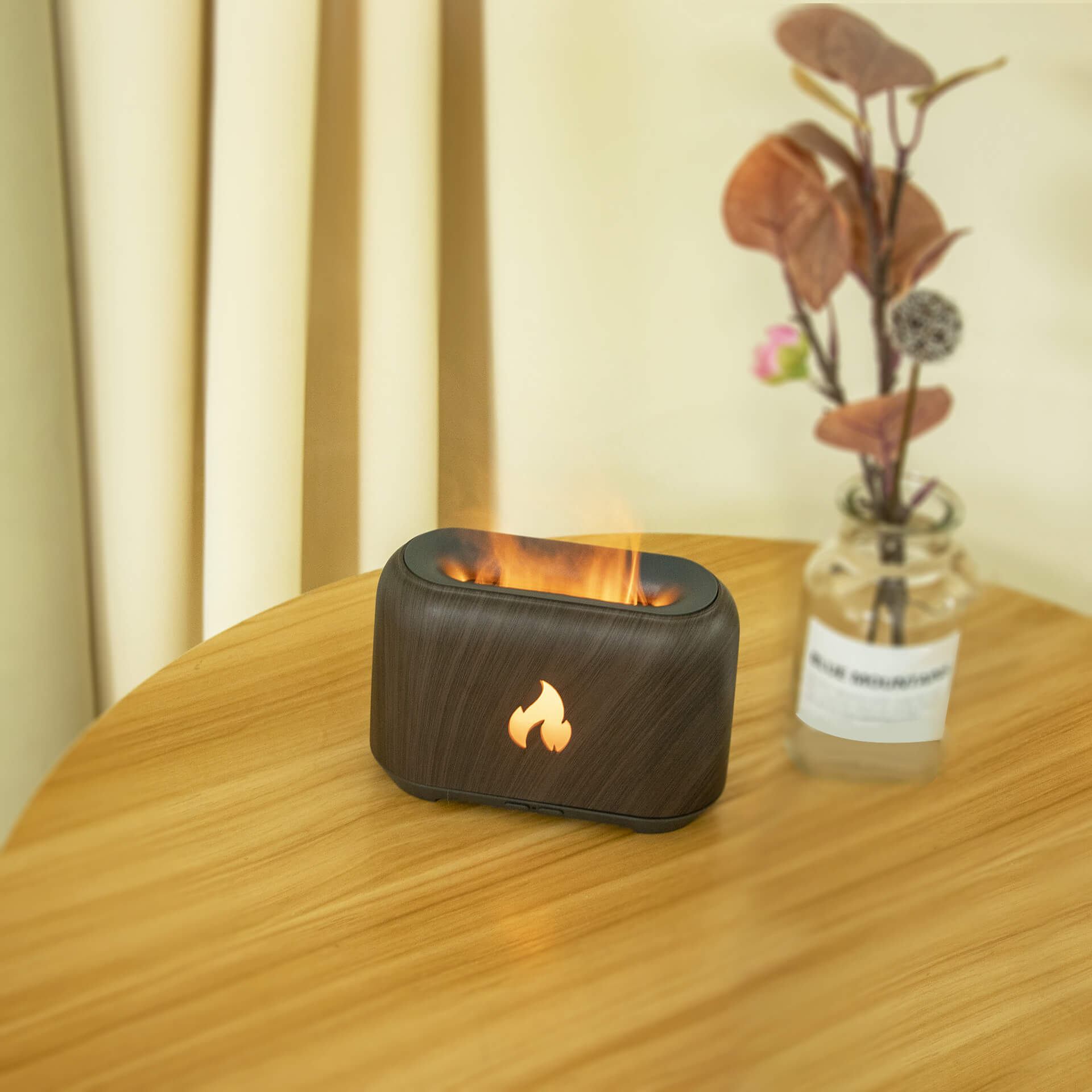 Diffuseur d'Huiles Essentielles "Flamme Mystique" – Effet Feu Réaliste & HUILE OFFERTE