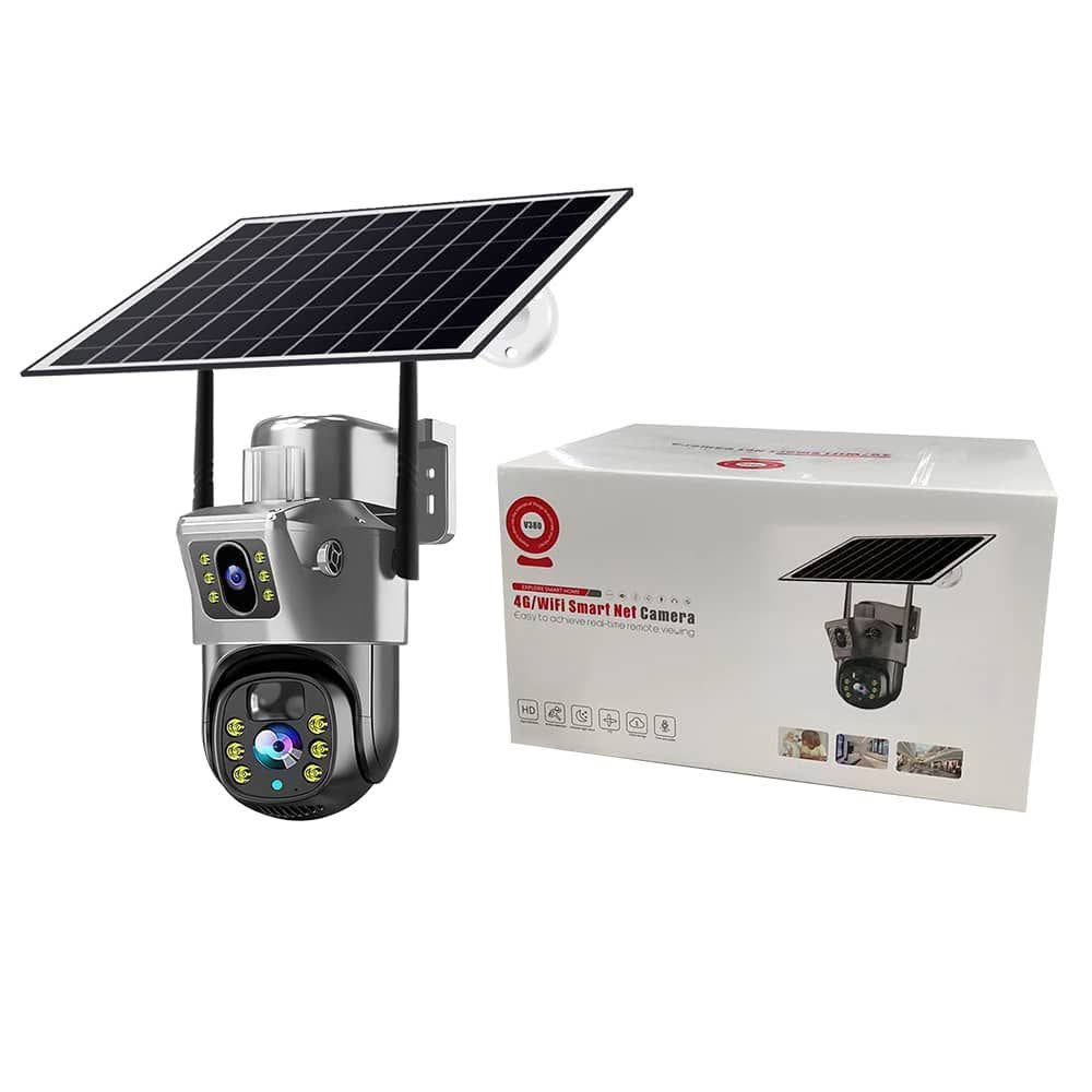 📷 كاميرا المراقبة Smart Net Camera – V380 تعمل بالطاقة الشمسية ☀️