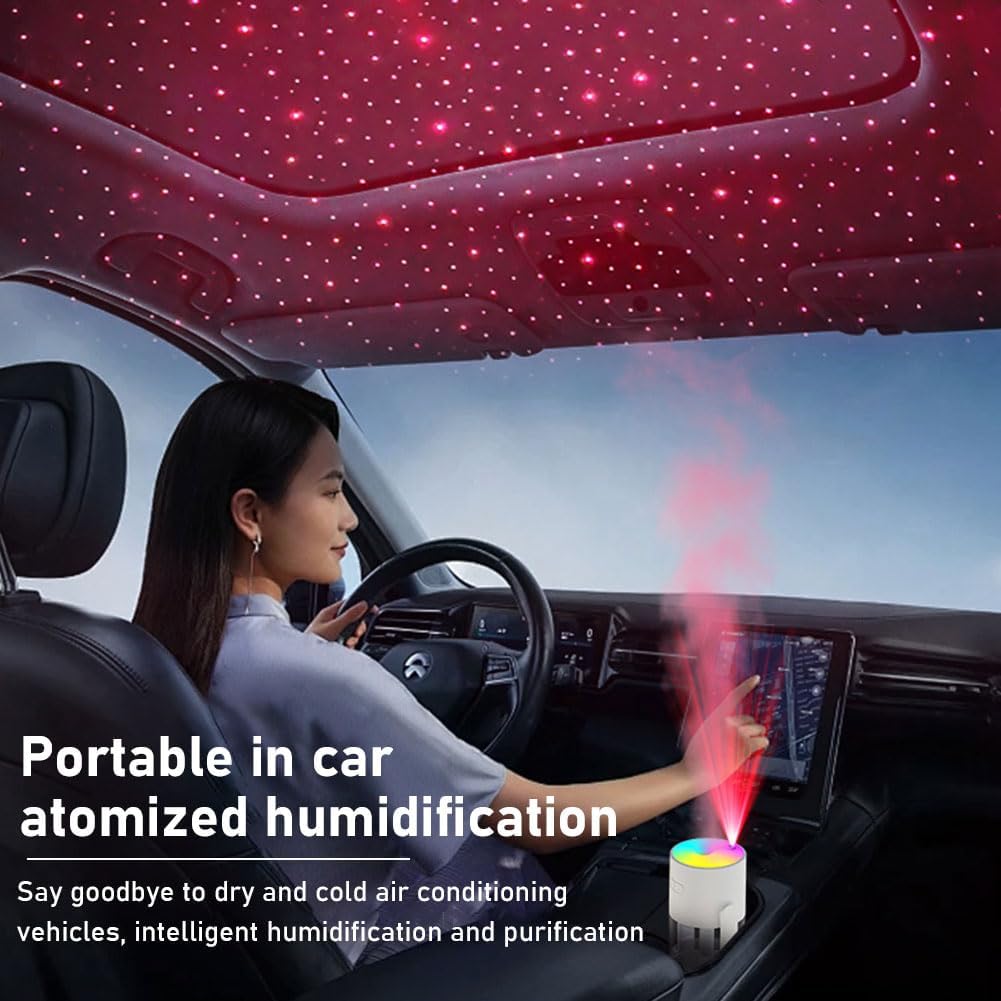 Humidificateur & Veilleuse 2-en-1 : Le Bien-être au Quotidien + HUILE OFFERT
