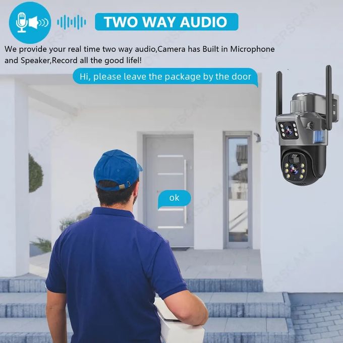 📷 كاميرا المراقبة Smart Net Camera – V380 تعمل بالطاقة الشمسية ☀️