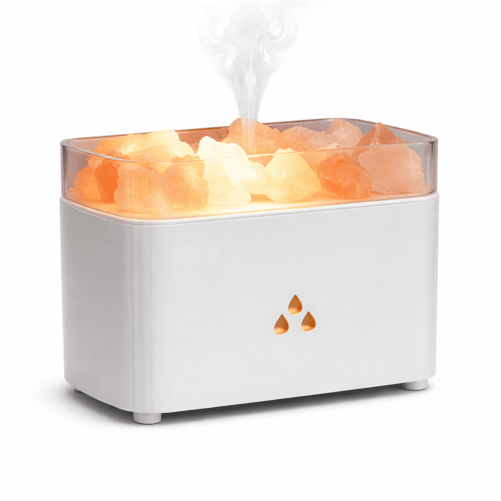 Diffuseur & Humidificateur aux Pierres de Sel de l’Himalaya + HUILE OFFERTE