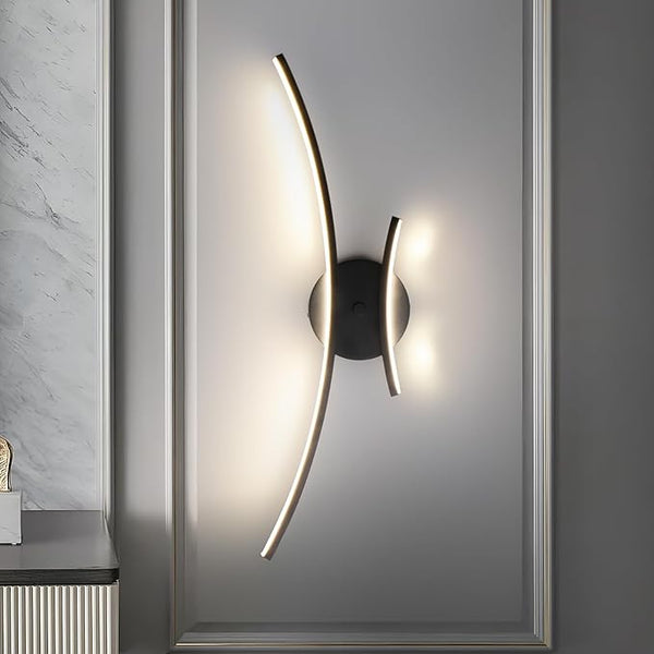 Applique Murale LED Design Courbe Moderne – 60cm (3 Couleurs d'Éclairage)