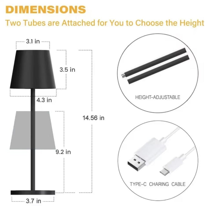 Lampe de table rechargeable