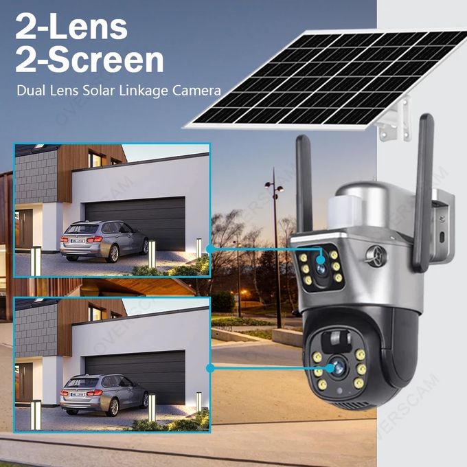 📷 كاميرا المراقبة Smart Net Camera – V380 تعمل بالطاقة الشمسية ☀️