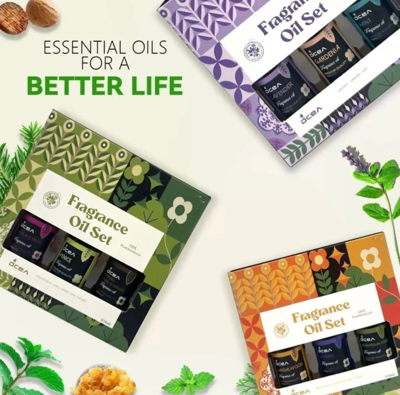Coffret Trio d'Huiles Parfumées - Collection Bien-être