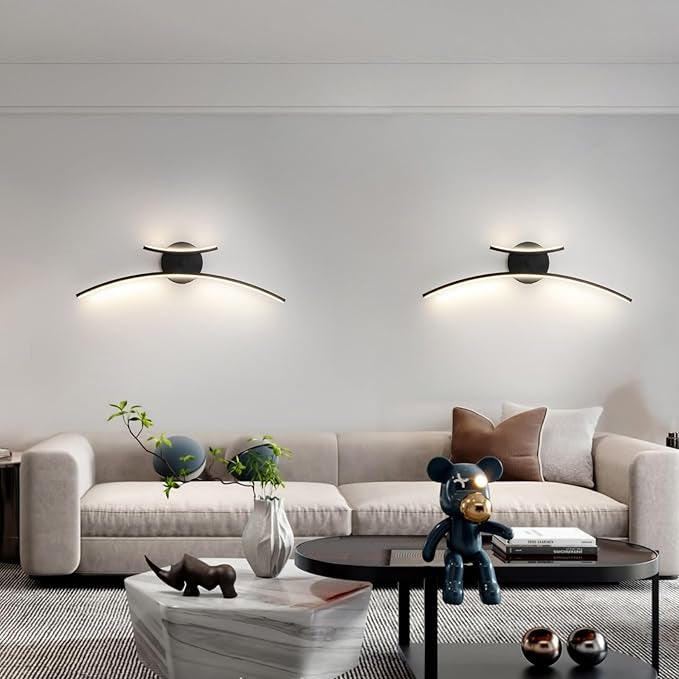 Applique Murale LED Design Courbe Moderne – 60cm (3 Couleurs)