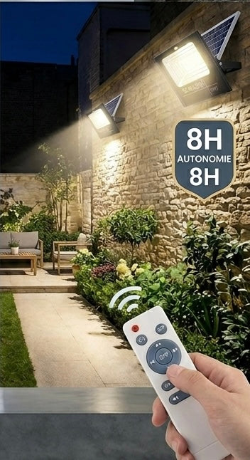 Projecteur solaire avec télécommande