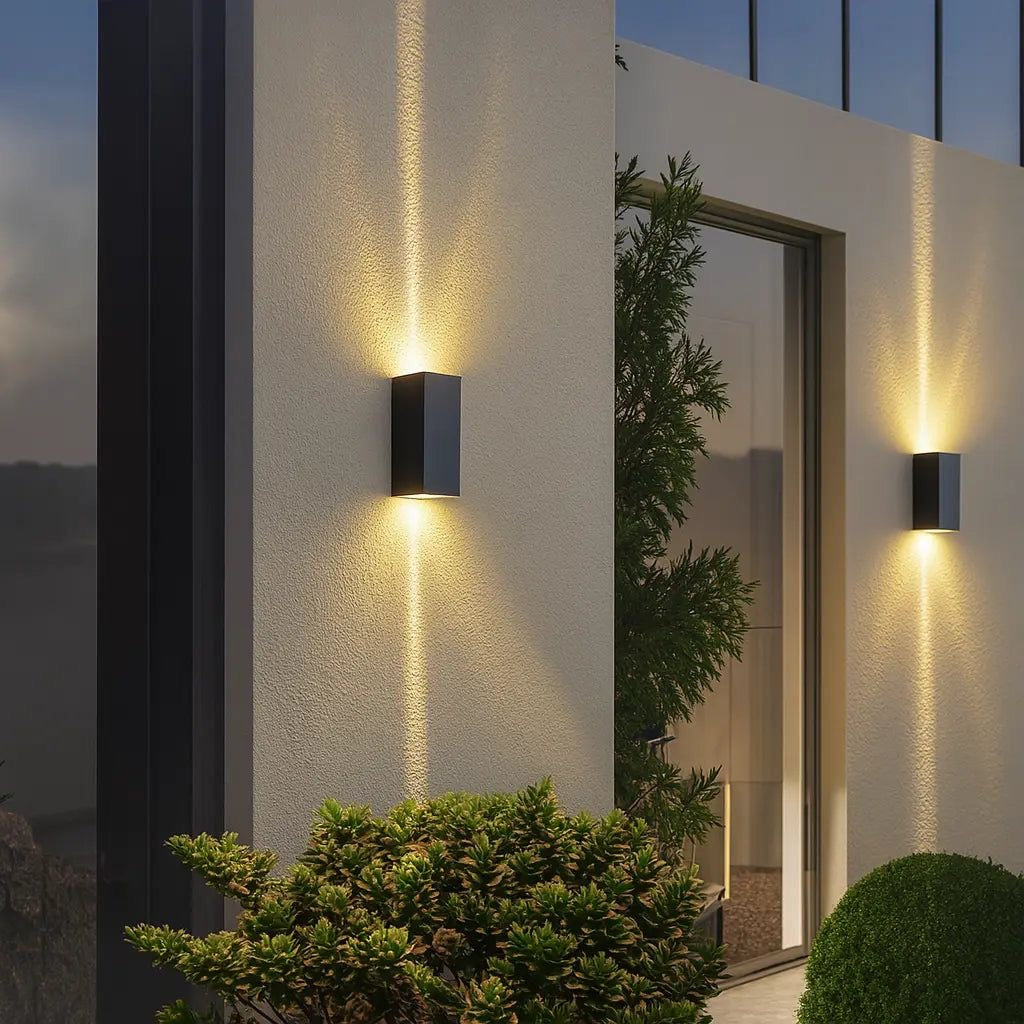Applique aluminium avec lampe Gu10