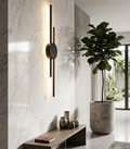 Applique Murale LED Linéaire 80 cm — Design Architectural Noir Mat (3 Couleurs d'Éclairage)