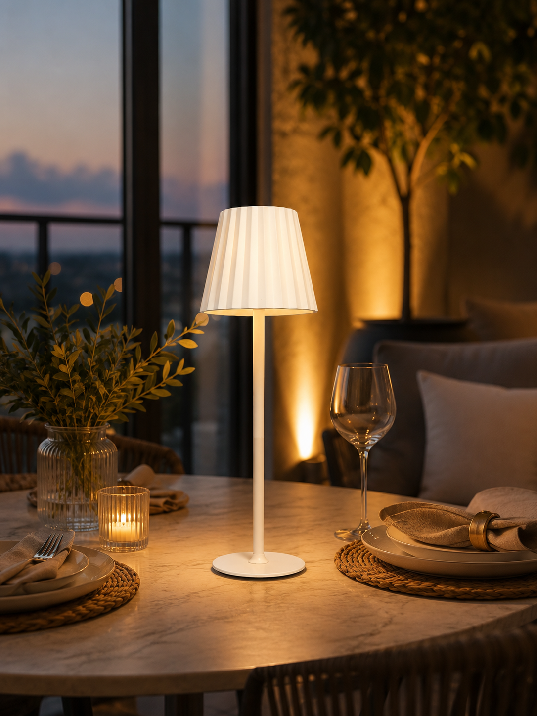 Lampe de table rechargeable