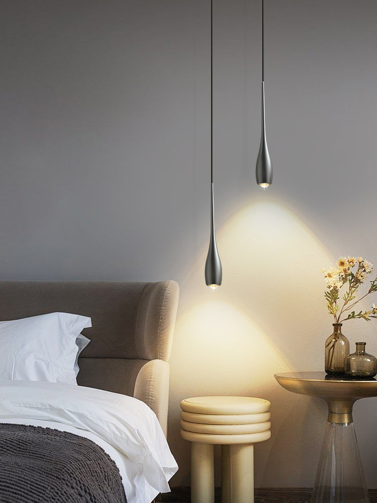 Suspension Aluminium avec lampe GU10