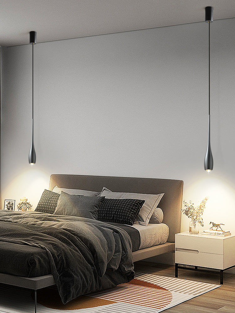 Suspension Aluminium avec lampe GU10