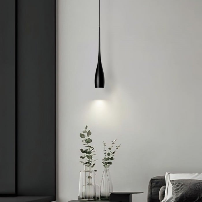 Suspension Aluminium avec lampe GU10