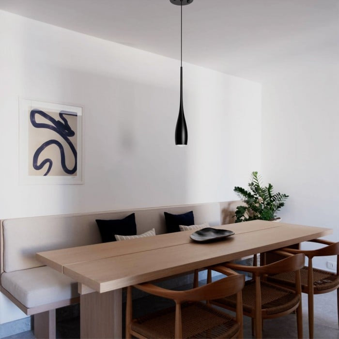 Suspension Aluminium avec lampe GU10
