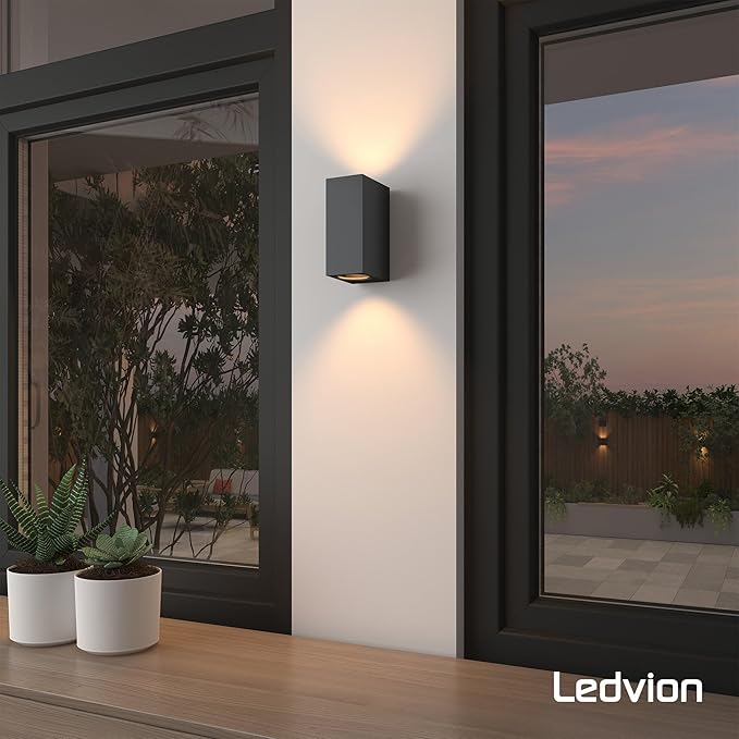 Applique aluminium avec lampe Gu10