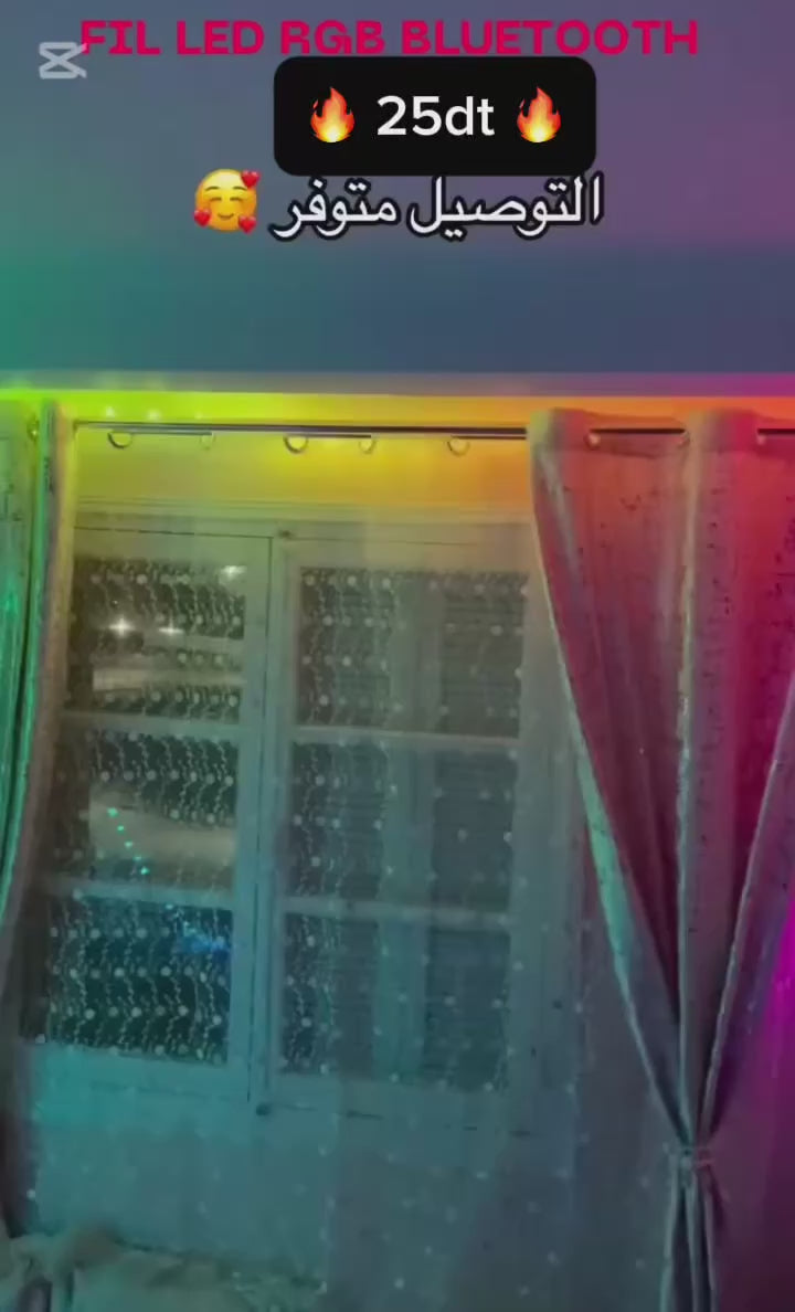 🌈 Guirlande LED RGB 10M – Contrôle Intelligent par Application & Télécommande